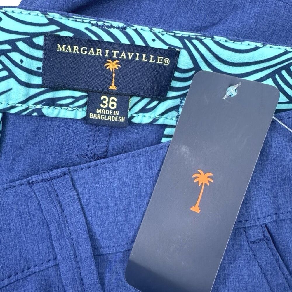 Margaritaville Twilight Blue Casual Shorts - Size 36W x 7L - Picture 3 of 6